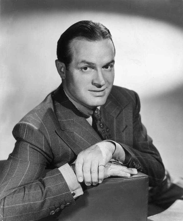 Bob Hope black and white portrait