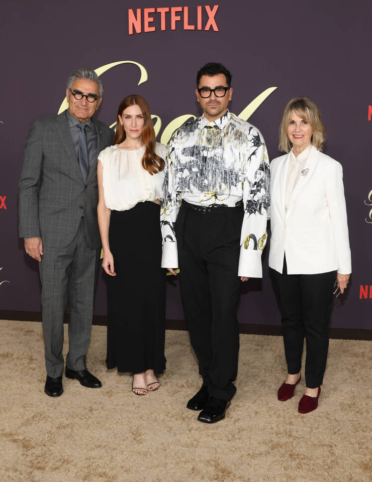 Eugene Levy at ‘Good Grief’ Premiere With Wife and Kids in L.A.