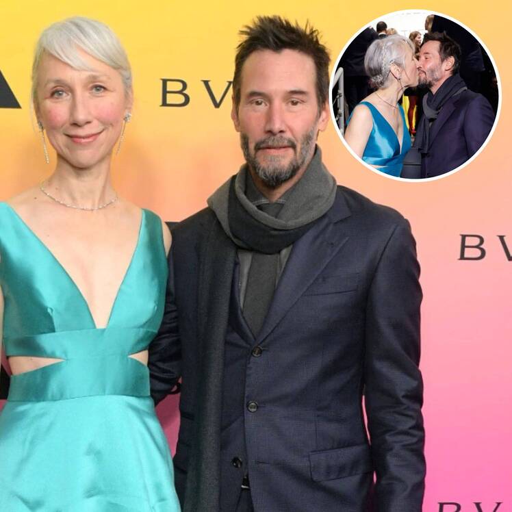 Keanu Reeves and Alexandra Grant Kiss During Rare Date Night