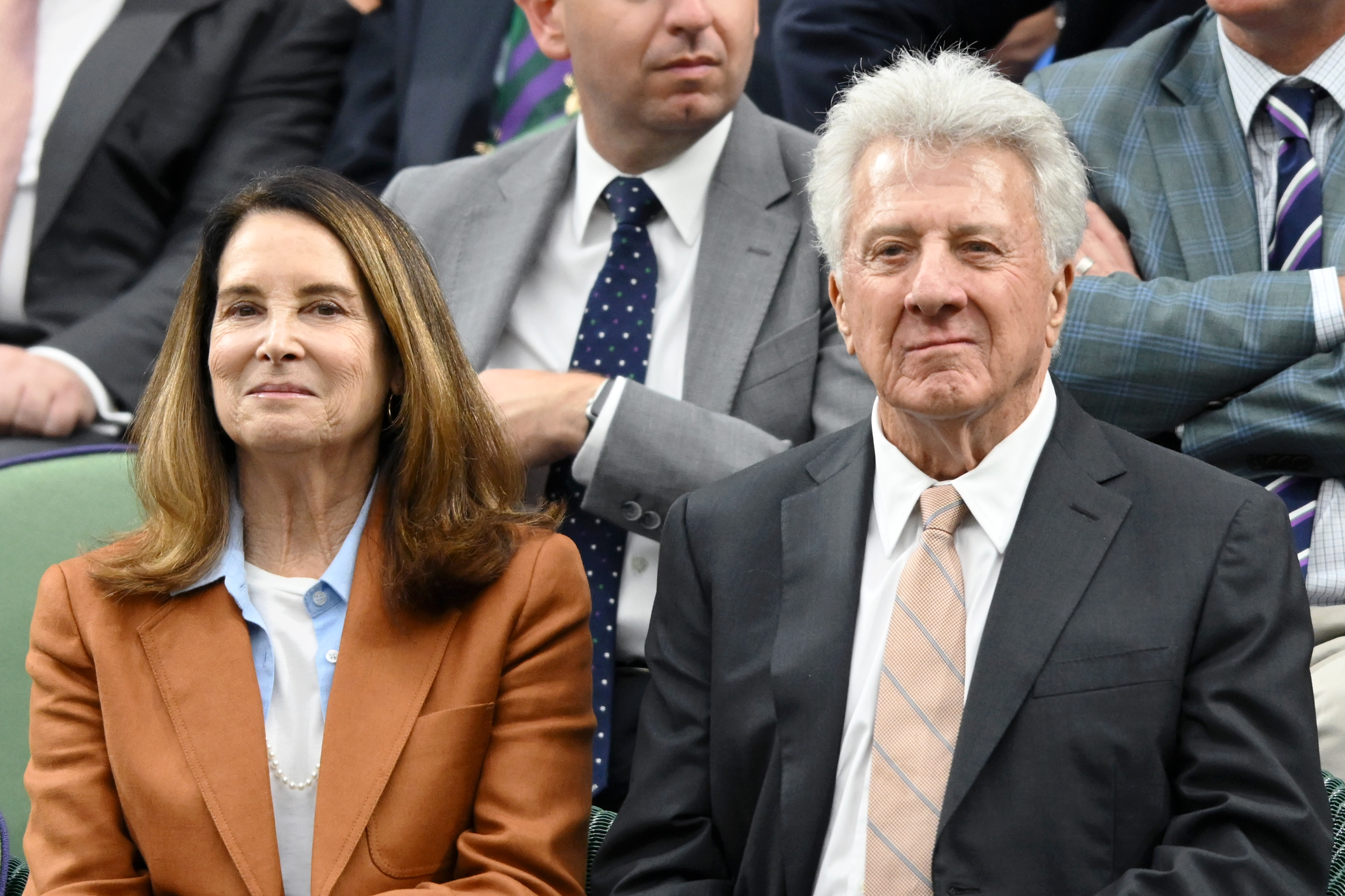 Dustin Hoffman Kisses Wife Lisa Hoffman in Rare Outing [Photos]