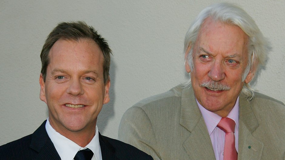 Kiefer Sutherland and his father, actor Donald Sutherland