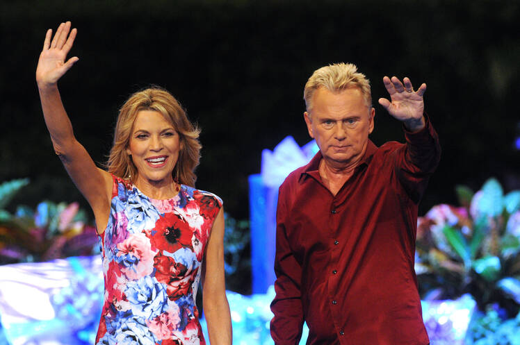 Vanna White and Pat Sajak