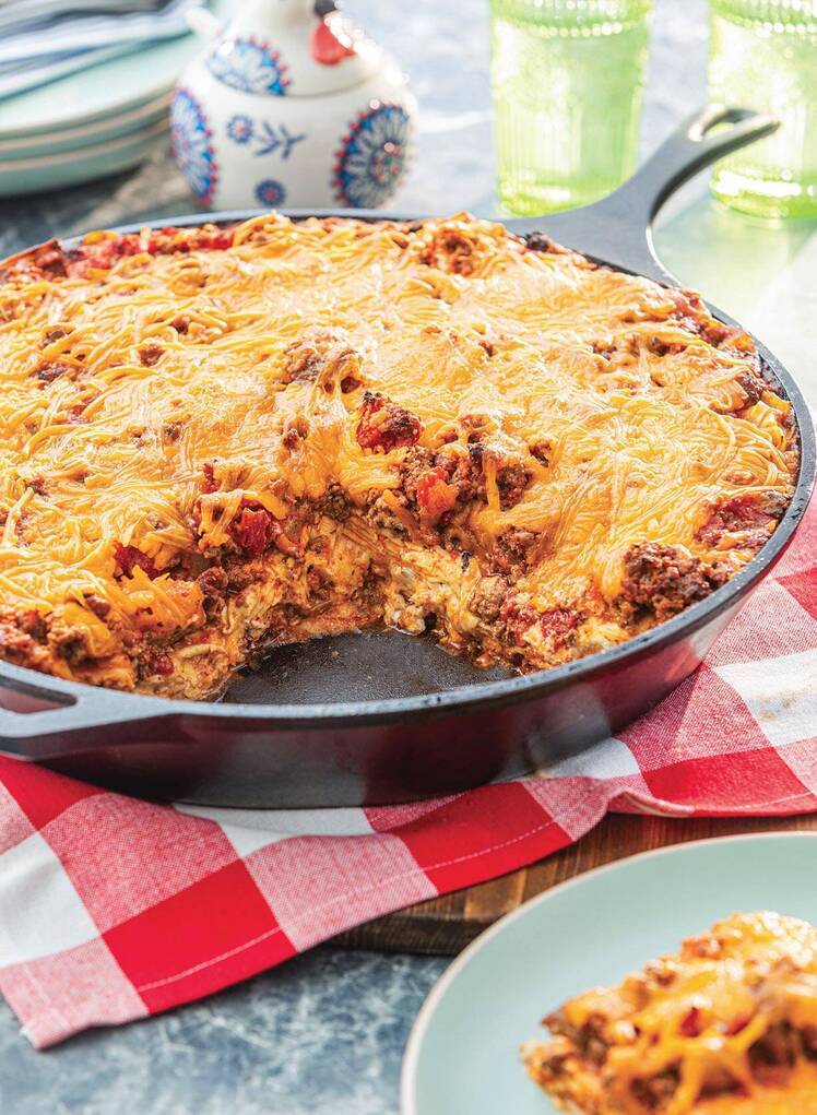 Cast Iron Lasagna Mama Bells Big Family Cooking