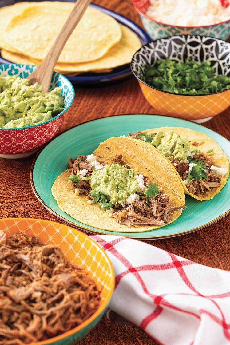 Izzys Famous Carnitas with Homemade Guacamole Mama Bells Big Family Cooking