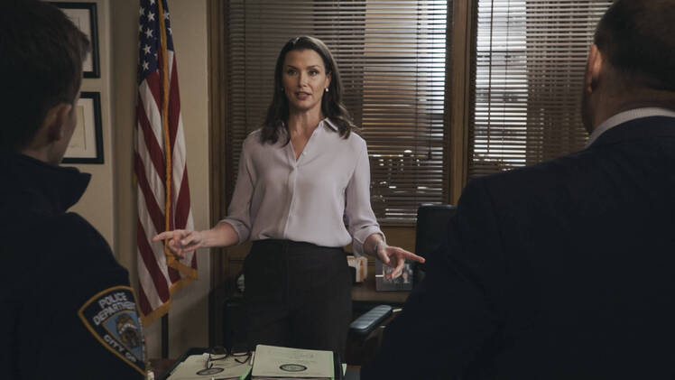 Bridget Moynahan Poses With Gross Blue Bloods Prop in Photo