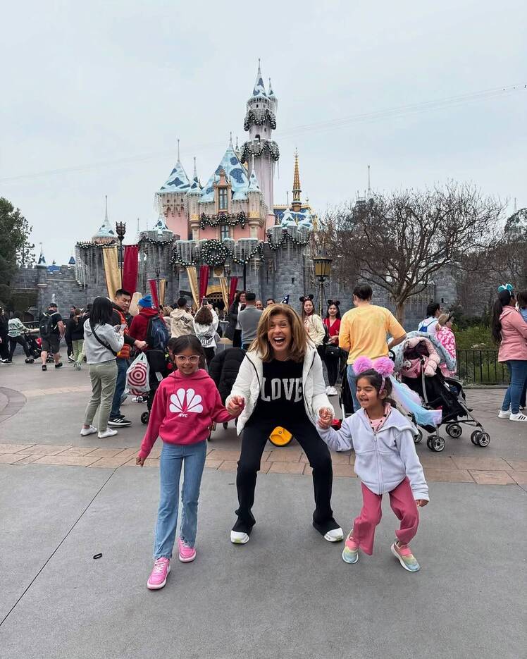Hoda Kotb Takes Daughters Haley and Hope to Disneyland [Photos]