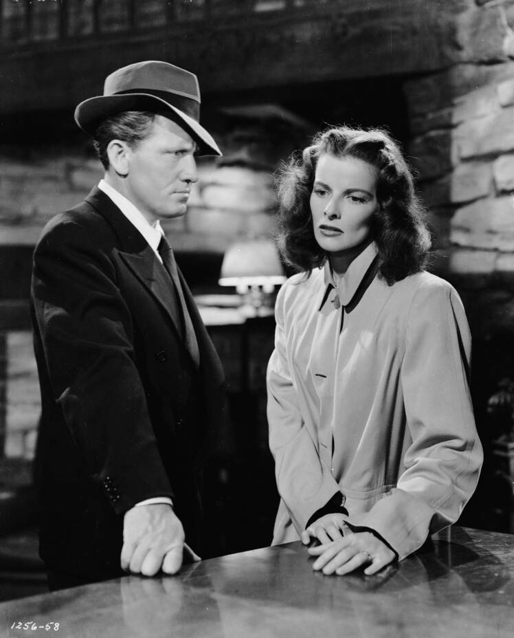 Katharine Hepburn and Spencer Tracy in "Keeper of the Flame"