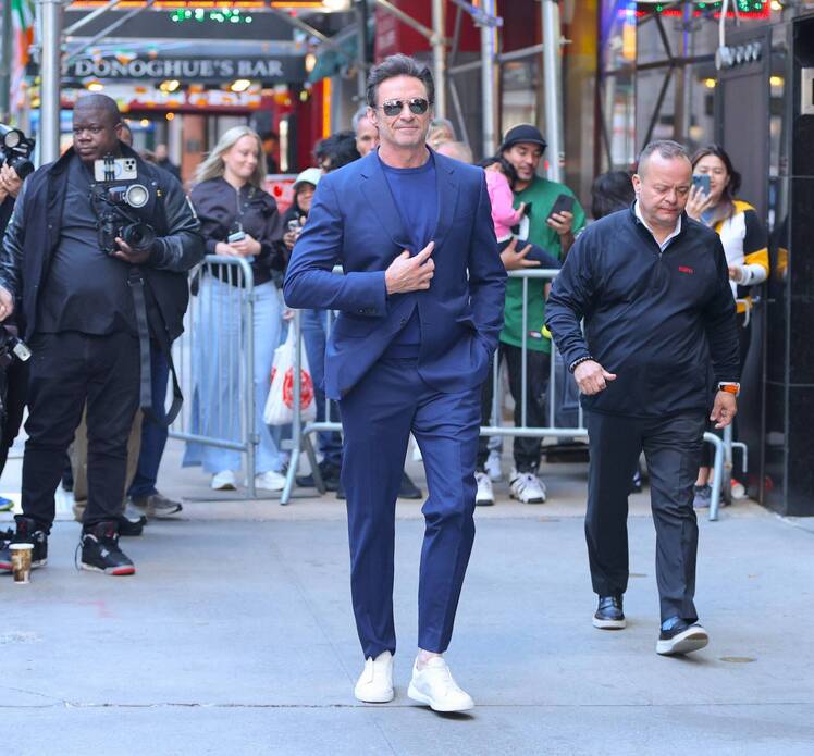GettyImages-2215436110 Hugh Jackman 'Laying Foundation' to Be Broadway Mogul After Deb Split