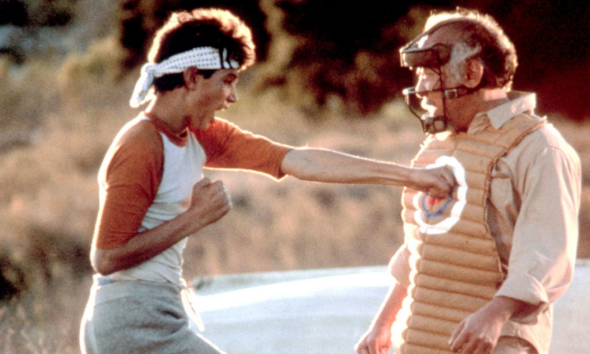 Ralph Macchio Pat Morita Karate Kid