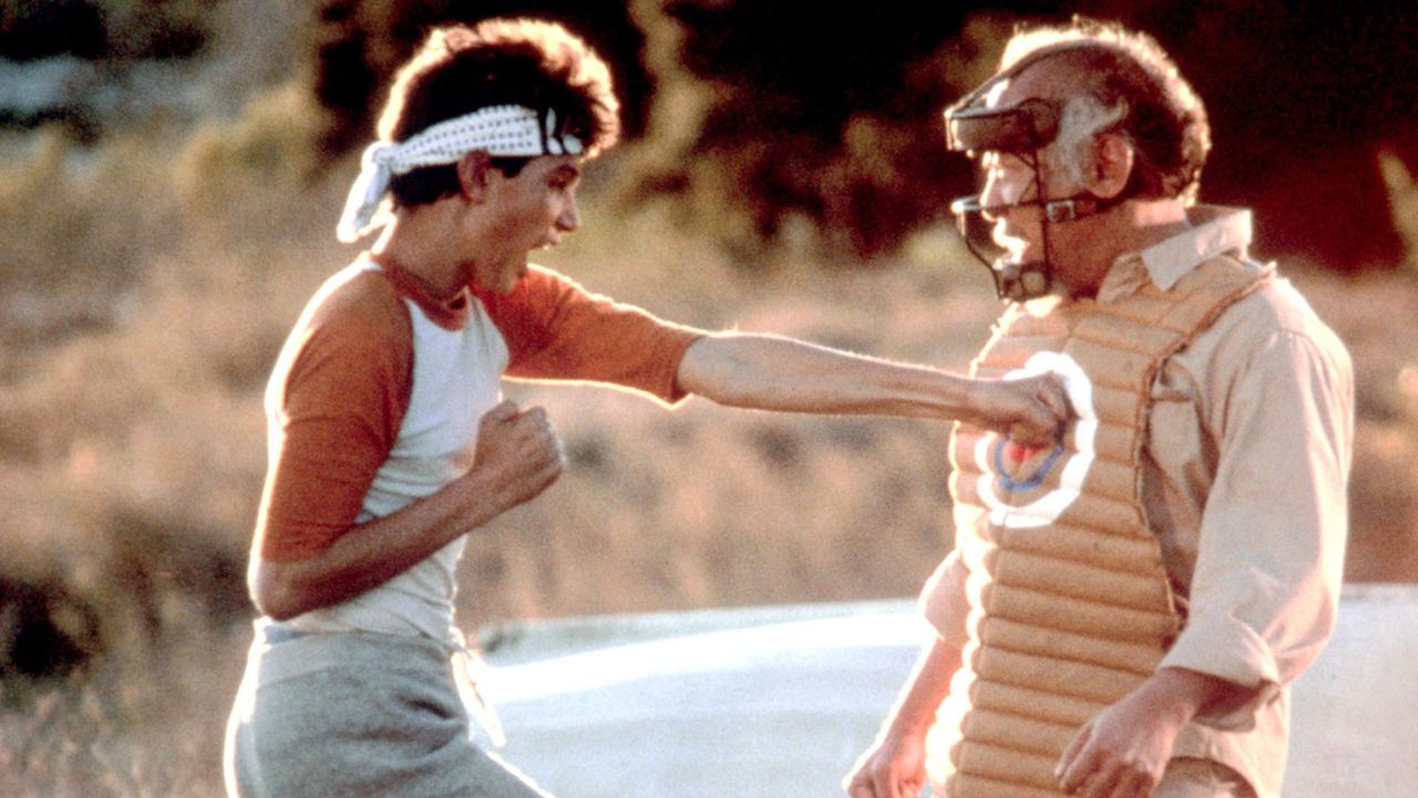 Ralph Macchio Pat Morita Karate Kid